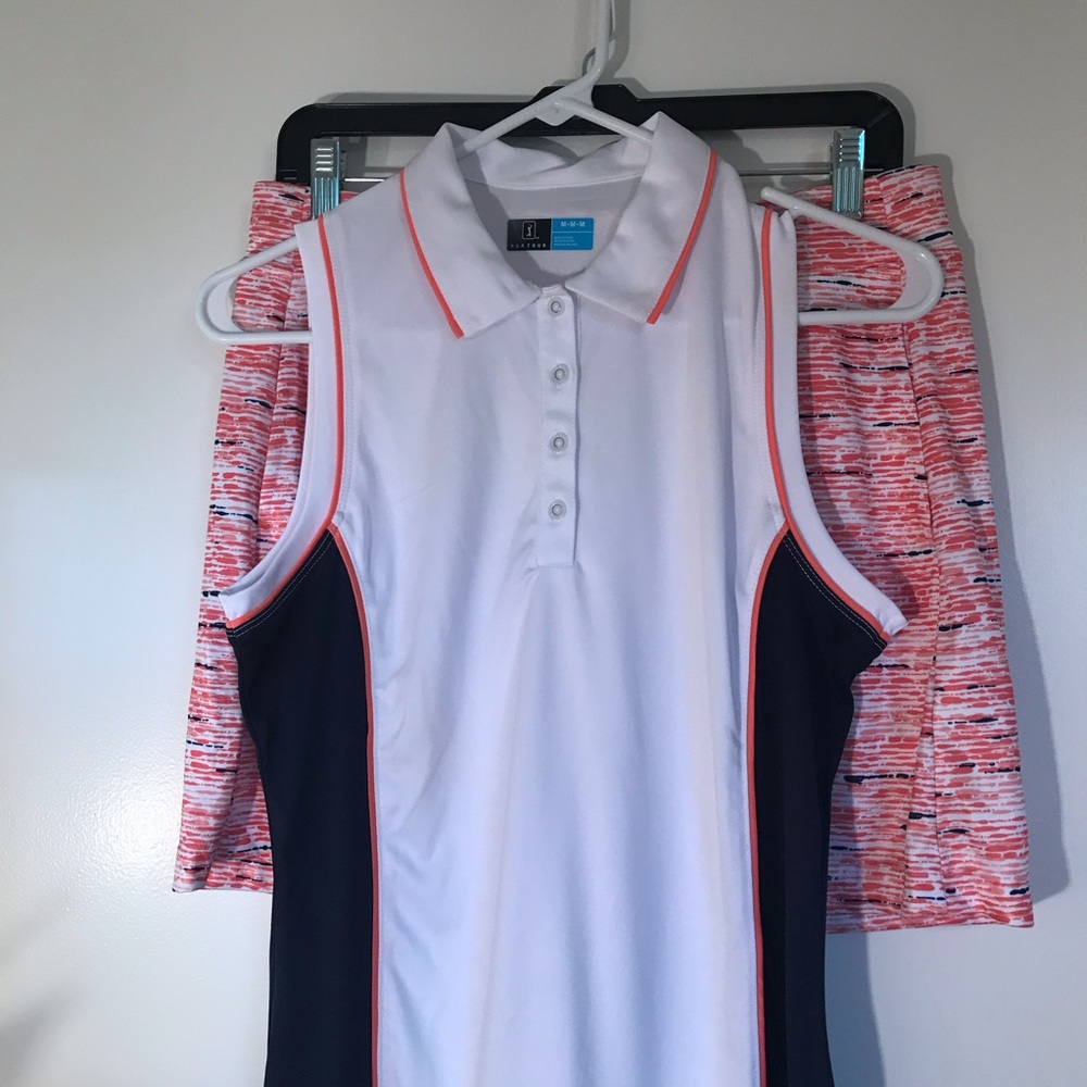 PGA TOUR Set Sleeveless Top and Skort Med like new